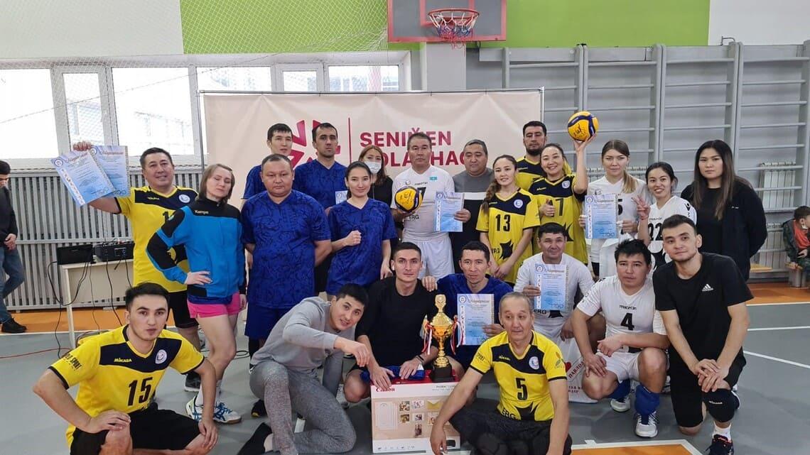 Прошли соревнования по волейболу, организованные  Павлодарским областным филиалом
